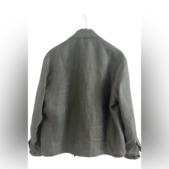 Massimo Dutti linen co-ord overshirt for men - Picture 9 of 9